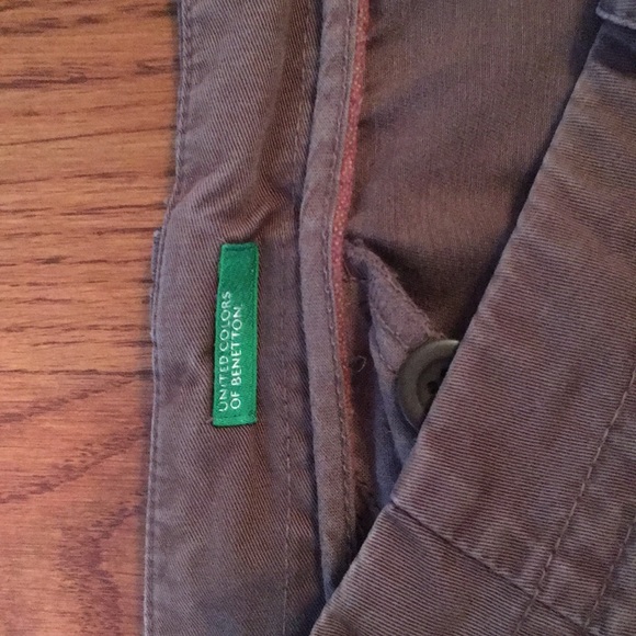 Benetton 100% cotton brown pants - Picture 4 of 5